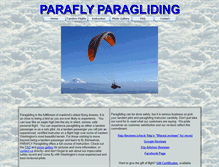 Tablet Screenshot of paraflyparagliding.com